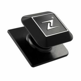 Gancio portaborsa ZELIONI in alluminio CNC nero lucente elegante e resistente