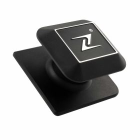 Gancio portaborsa ZELIONI in alluminio CNC elegante e resistente nero opaco