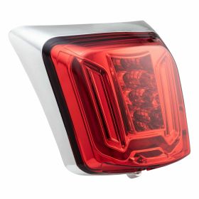 ZELIONI Black/Red Rear Light with LED and European Approval