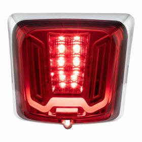 ZELIONI Black/Red Rear Light with LED and European Approval