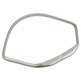 Cadre de compteur de vitesse en aluminium CNC ZELIONI anodisé argent à coller