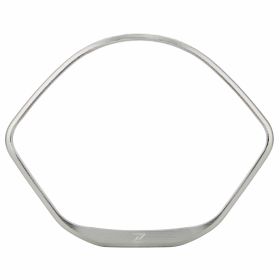 Cadre de compteur de vitesse en aluminium CNC ZELIONI anodisé argent à coller
