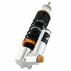 Amortisseur avant ZELIONI 245 mm en aluminium CNC réglable argent/orange