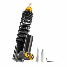ZELIONI Amortisseur 245 mm en aluminium CNC Réglages avancés Ressort noir