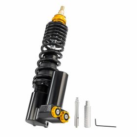Ammortizzatore ZELIONI 245 mm in alluminio CNC regolazioni avanzate molla nera