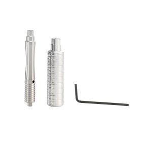Ammortizzatore ZELIONI 245 mm alluminio CNC molla nera corpi argento