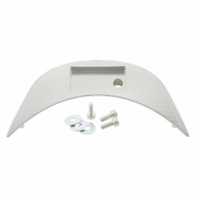 Capot de compteur de vitesse en aluminium CNC ZELION anodisé argent avec vis