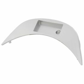 Capot de compteur de vitesse en aluminium CNC ZELION anodisé argent avec vis