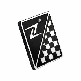 ZELIONI Emblem 37x46 mm in schwarz/silber Aluminium mit Klebeverbindung