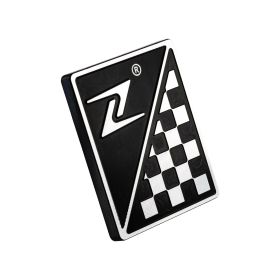 ZELIONI Emblem 37x46 mm in schwarz/silber Aluminium mit Klebeverbindung