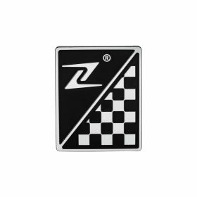 ZELIONI Emblem 37x46 mm in schwarz/silber Aluminium mit Klebeverbindung