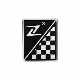 ZELIONI Emblem 37x46 mm in schwarz/silber Aluminium mit Klebeverbindung