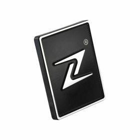 ZELIONI Emblem 37x46 mm in schwarz/silber Aluminium mit Klebefixierung