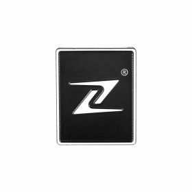 ZELIONI Emblem 37x46 mm in schwarz/silber Aluminium mit Klebefixierung
