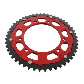 ZF 50 Tooth Crown Pitch 420 Red Black Dual ZFD-1131-50-RED