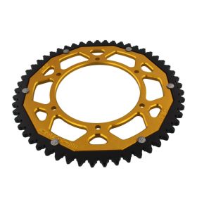 ZF Couronne 53 Dents Pas 420 Noir Or Double ZFD-1133-53-GLD