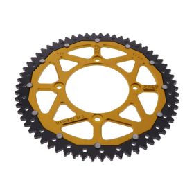 Corona ZF 62 denti passo 420 oro nera dual per Beta