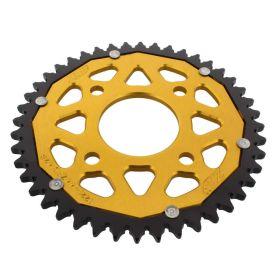 ZF 44 Tooth Crown Pitch 428 Black Gold Dual for Honda