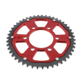 ZF Krone 47 Zähne Teilung 428 Rot Schwarz Dual für Honda CB 125 R NEO SPORTS CAFE ABS
