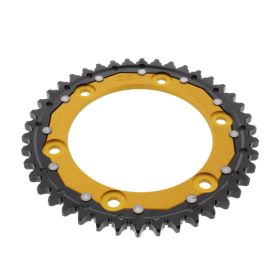ZF Crown 42 Teeth Pitch 530 Black Gold Dual ZFD-1306-42-GLD for Honda