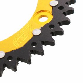 Corona ZF 42 denti passo 520 oro nera dual per Honda
