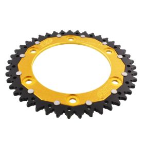 ZF 43 Zähne 520 Pitch Schwarz Gold Dual Ritzel für Honda