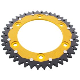 Corona ZF 44 denti passo 520 oro nera dual per Honda