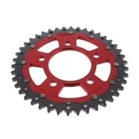 ZF Krone 42 Zähne Pitch 525 Rot Schwarz Dual für Honda CRF
