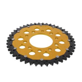 Corona ZF 45 denti passo 525 oro nera dual ZFD-1332-45-GLD