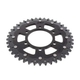 ZF Krone 42 Zähne Teilung 525 Schwarz Dual für Kawasaki
