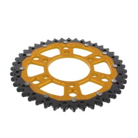 Corona ZF 43 denti passo 525 oro nera dual per Kawasaki