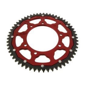 ZF Crown 57 Teeth Pitch 428 Red Black Dual ZFD-15097-57-RED