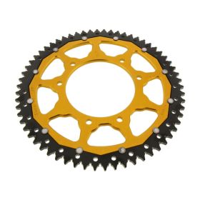 ZF Krone 62 Zähne Teilung 428 Schwarz Gold Dual ZFD-15097-62-GLD