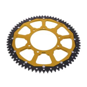 ZF Krone 69 Zähne Teilung 428 Gold Schwarz Dual ZFD-15097-69-GLD