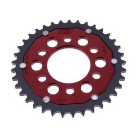 ZF Crown 37 Teeth Pitch 428 Red Black Dual ZFD-15098-37-RED