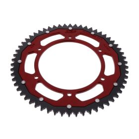 ZF Couronne 58 dents pas 428 rouge noir double pour SWM