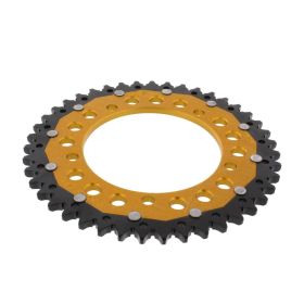 ZF Couronne 43 dents Pas 525 Or Noir Double ZFD-1792-43-GLD