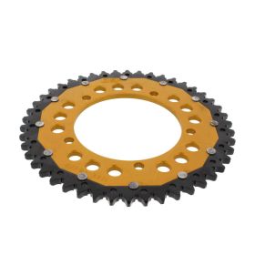 Corona ZF 46 denti passo 525 oro nera dual ZFD-1792-46-GLD