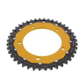 ZF Couronne 42 Dents Pas 530 Noir Or Dual ZFD-1800-42-GLD