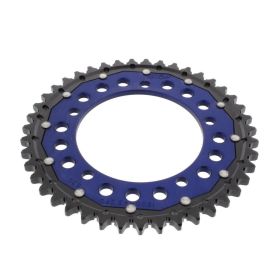 ZF Krone 43 Zähne Teilung 530 Blau Schwarz Dual ZFD-1800-43-BLU
