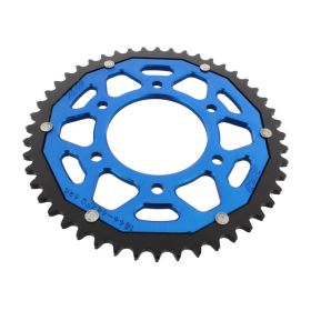 Corona ZF 48 denti passo 428 blu nera dual per Yamaha