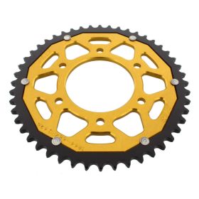 ZF 48 Tooth Black Gold Dual Sprocket 428 Pitch for Yamaha