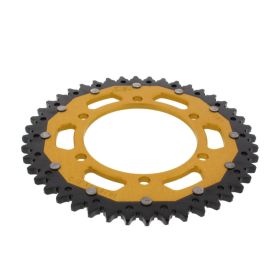 ZF Krone 44 Zähne Teilung 525 Schwarz Gold Dual ZFD-1876-44-GLD