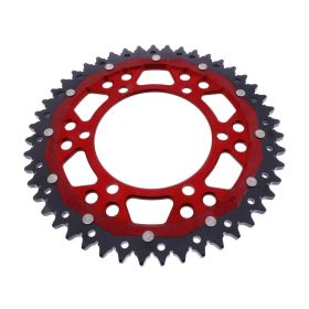 Corona ZF ZFD-1876-47-RED passo 525 denti 47 Dual rosso