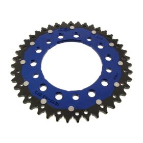 ZF Krone 43 Zähne Teilung 525 Blau Schwarz Dual für Yamaha