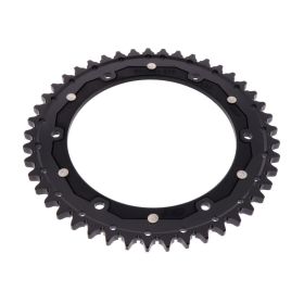 Corona ZF 45 denti passo 530 nera dual per Triumph
