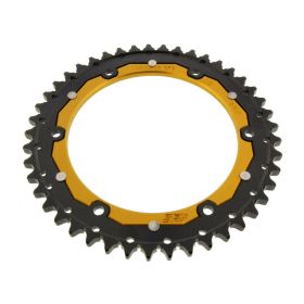 ZF Krone 45 Zähne Teilung 530 Schwarz Gold Dual für Triumph