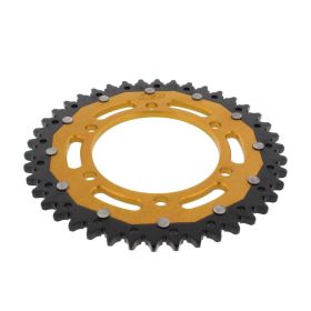 ZF 42 Tooth Dual Gold Black Sprocket 525 Pitch for Triumph