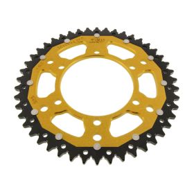 ZF 46 Zähne 525 Pitch Gold Schwarz Dual Crown für Triumph