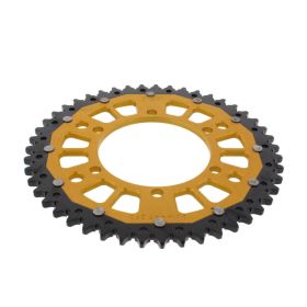 ZF Krone 47 Zähne Pitch 525 Schwarz Gold Dual für Triumph